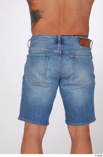 Garrott blue jeans shorts buttock casual dressed thigh 0003.jpg